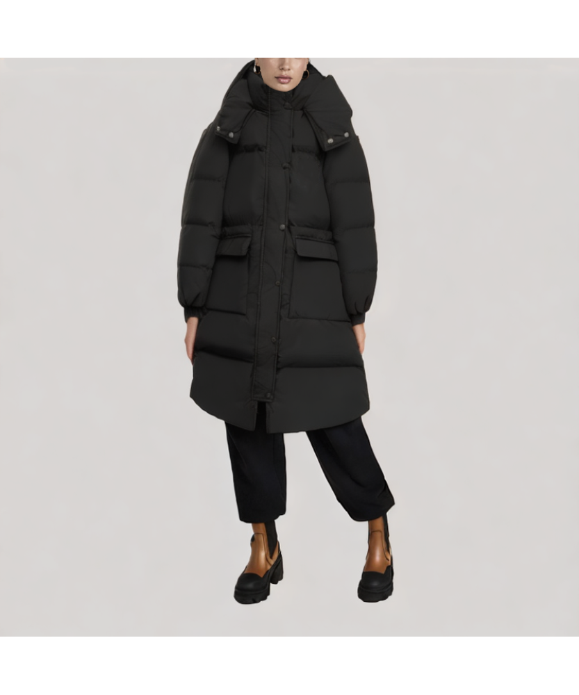 Thick Long Down Jacket with Duck Down Filling