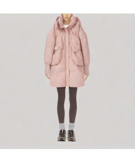 Knee length Hooded Down Jacket