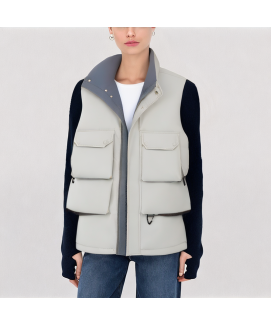 Color Blocked Down Vest