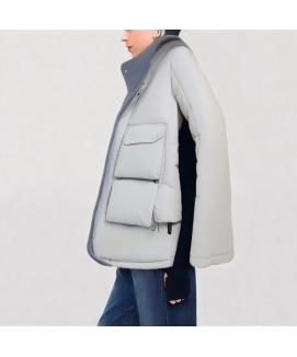 Color Blocked Down Vest