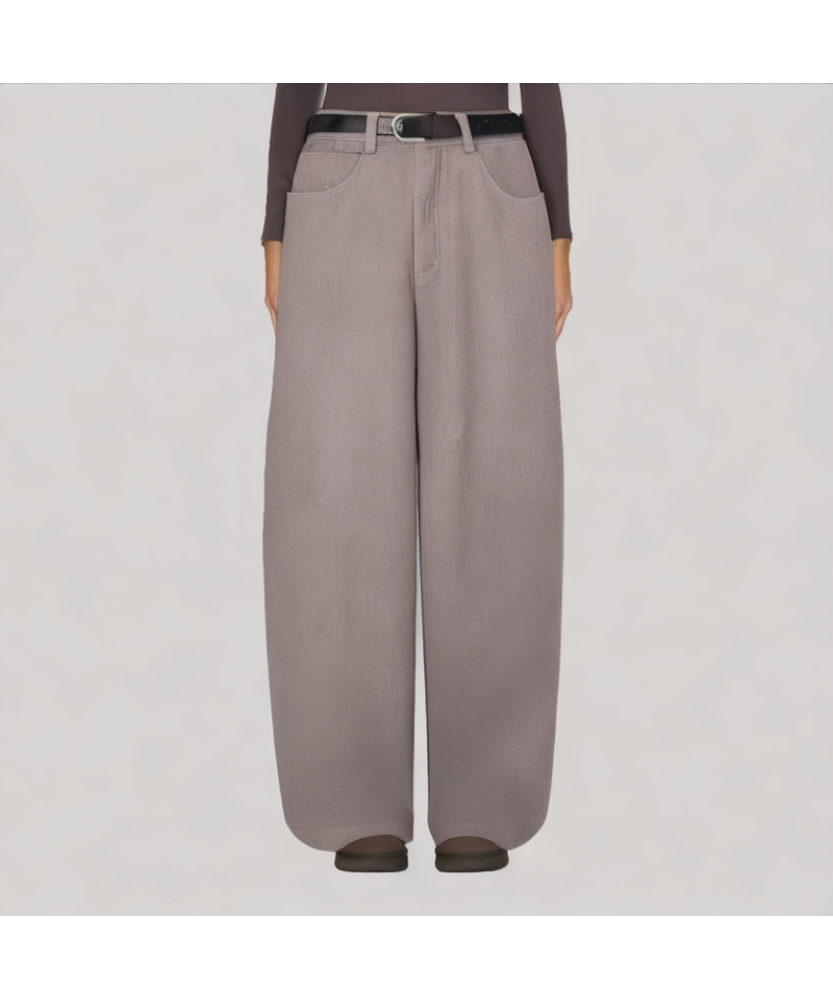 Simple Fleece Lined Jeans