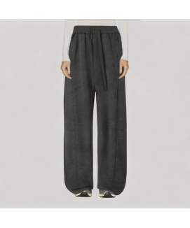Drawstring Fleece Lined Casual Pants