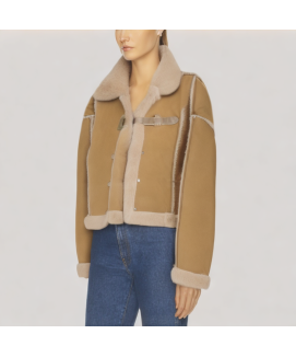 Stand up Collar Lambswool Winter Coat