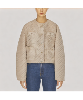 Comfortable Short Lambswool Coat