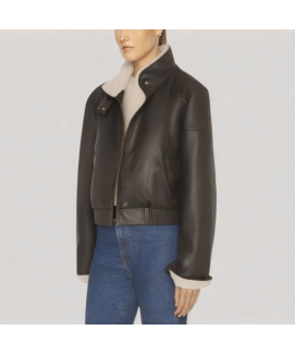 Winter Fleece Lined PU Leather Jacket