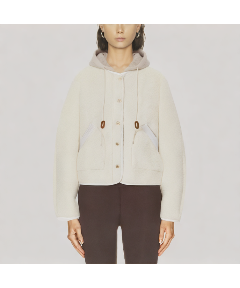 Lambswool Hooded Jacket