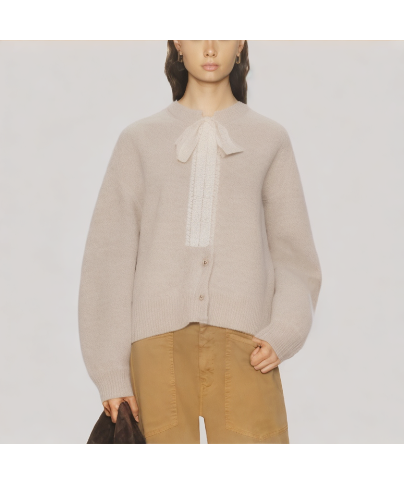 Lace Tie Elegant Sweater