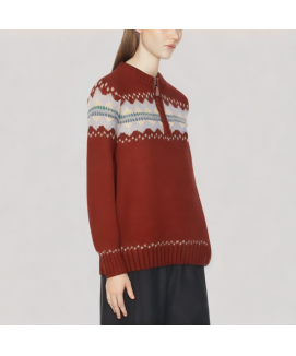 Half Zip Knit Sweater