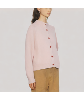 Heart Shaped Knit Cardigan Sweater
