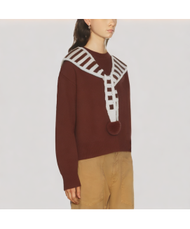 Shawl Style Knit Sweater