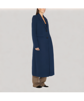 Single-Breasted Wool Coat