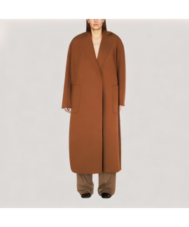 Reversible Long Wool Coat