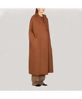 Reversible Long Wool Coat