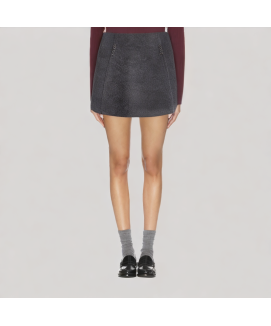 Button Down A Line Skirt