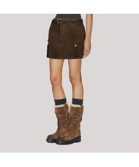 Retro Brown A line Skirt